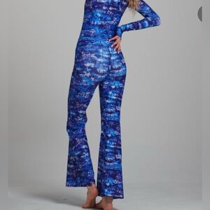 WATSKIN SUNWEAR Juliette Palazzo Pant in Tie Dye‎ Size Small Inseam 32” NWOT